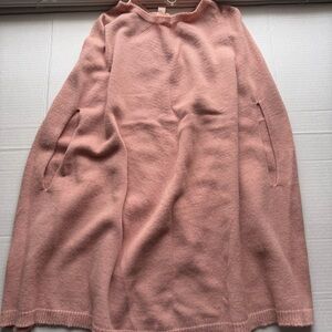 NWT CobbleStone Living Soft Blush Pink Cape Poncho One Size – Made in Italy